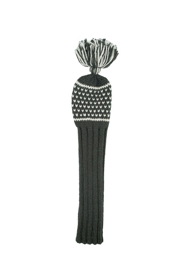 Knit wool fairway golf headcover in green with Nordic dot pattern – Ørn Golf Co.